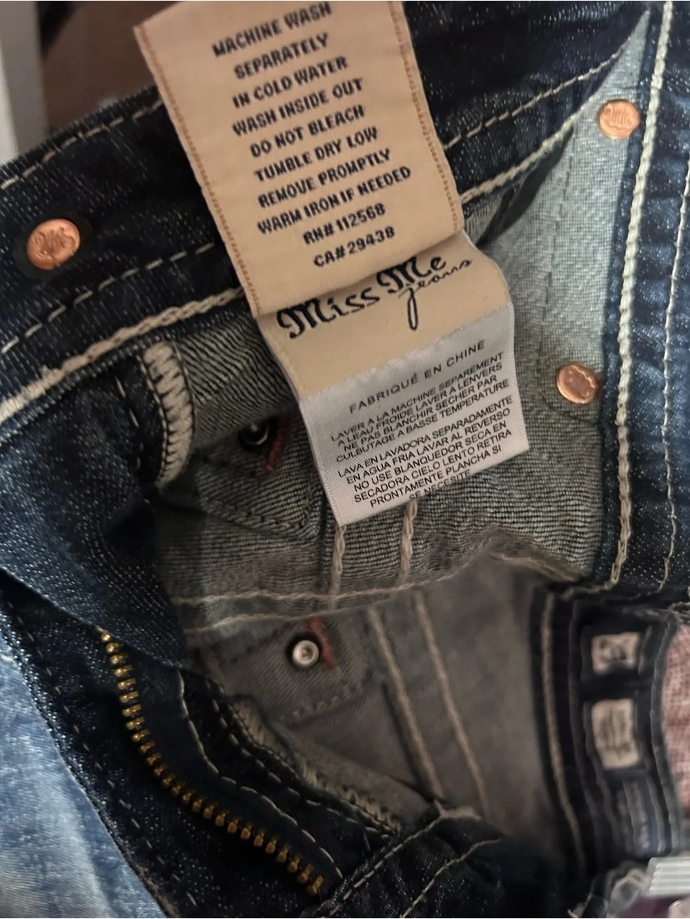 Miss Me Studded Jeans Shorts